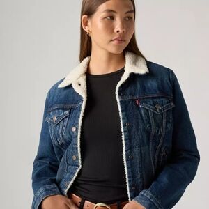 Women's Denim Sherpa Jacket